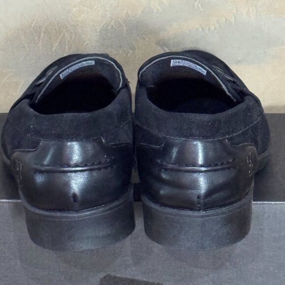NY&C Bryant Loafers Men’s 12M Black Suede Bit Moc Toe Dress Shoes NY1278 🖤 - Picture 4 of 10